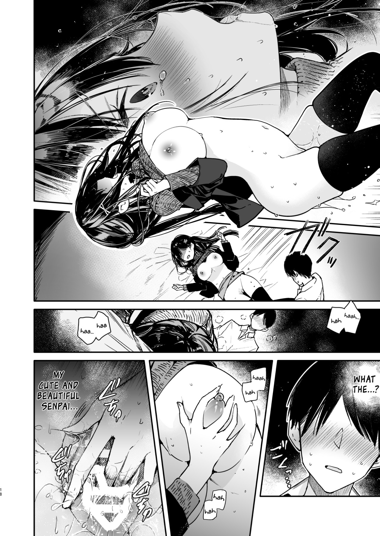 Hentai Manga Comic-Doing Lewd Edging Play With Senpai-Read-16